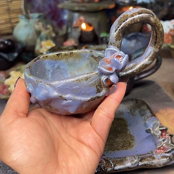 福利手工粗陶高温陶器