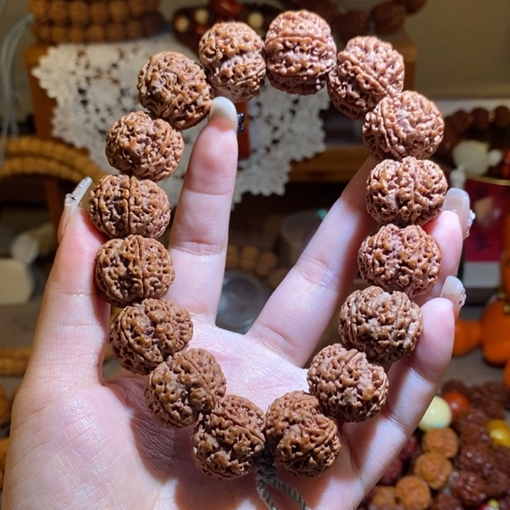 @***哥手串金刚菩提226原籽红皮肉一物