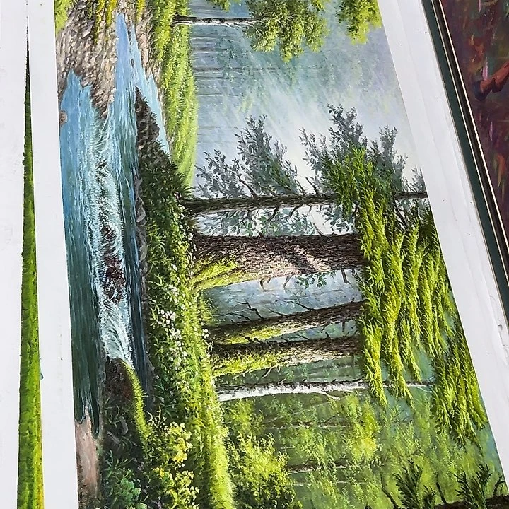 A***哥油画好之一嘻嘻影子