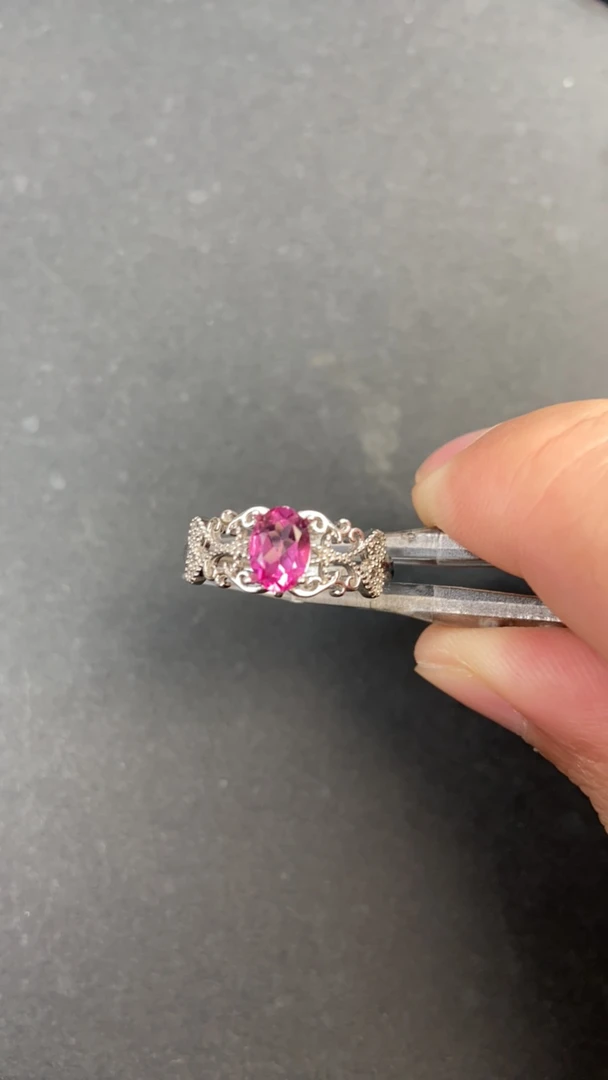 托帕石925银镶嵌