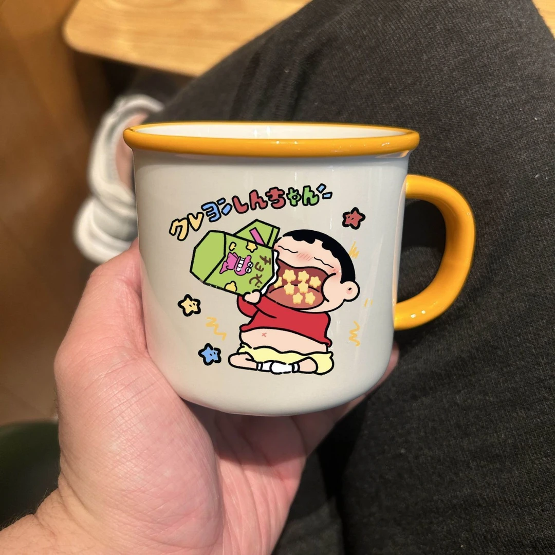 爆！蜡笔小新马克杯奶呼呼少女心闺蜜水杯高颜值可爱情侣生日礼物t