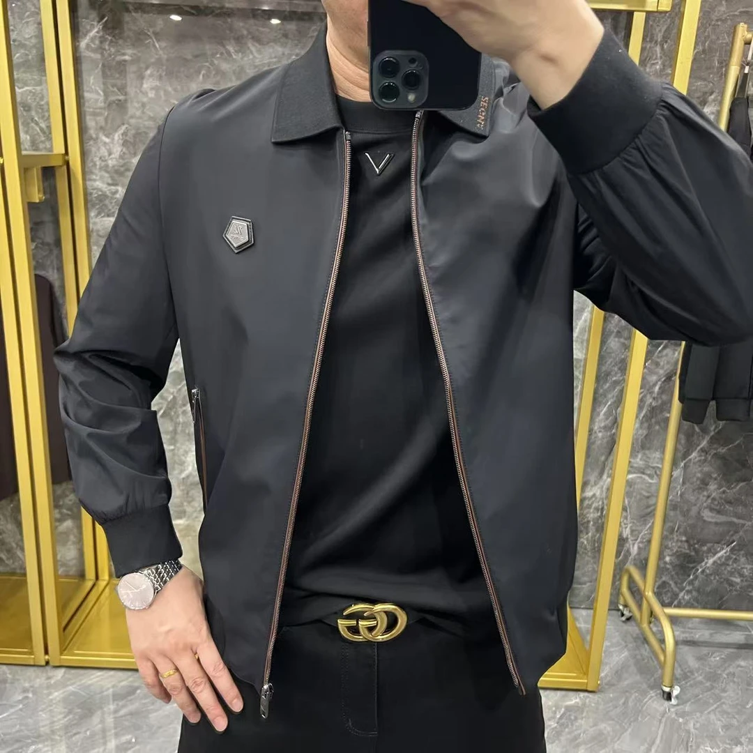 L2528春季新款高端男士夹克外套