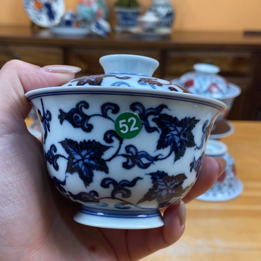 手绘现代茶具非古董