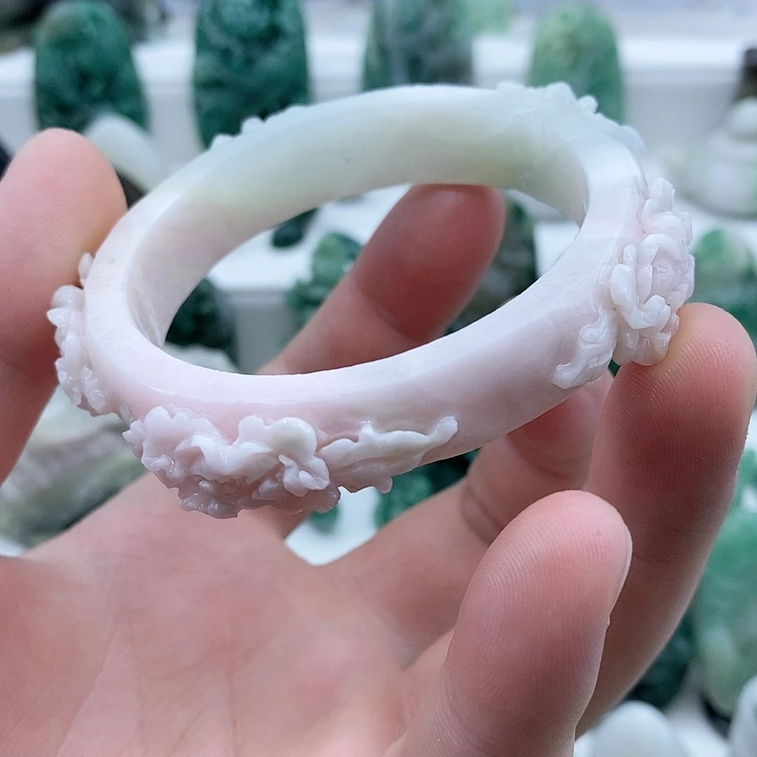 眸***棠独山玉未镶嵌手镯