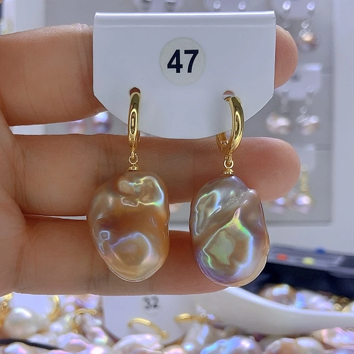 颈饰银S925镶嵌淡水珍珠47