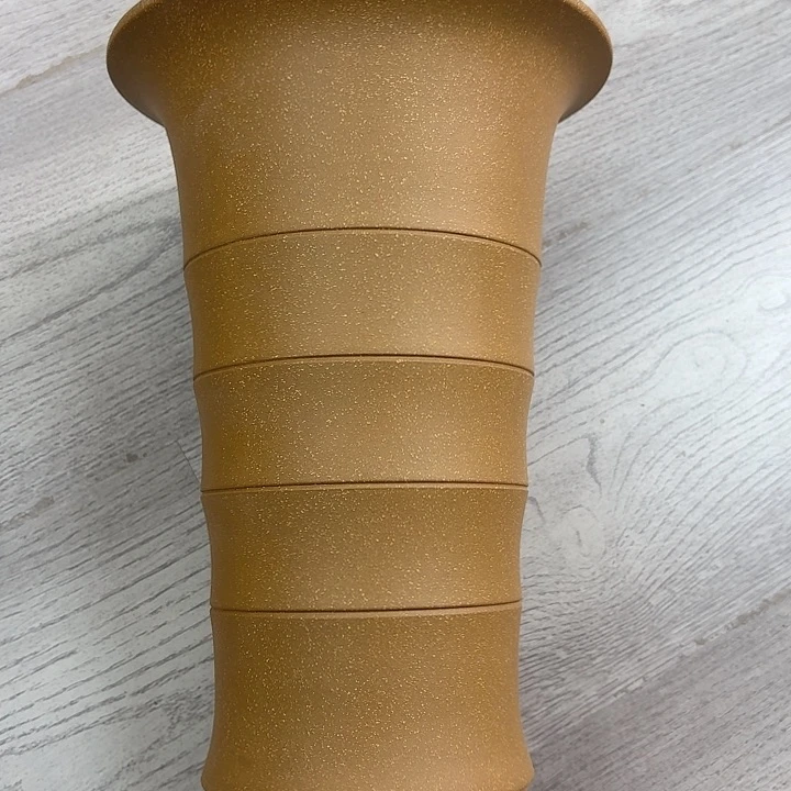 紫砂花盆大竹节青段