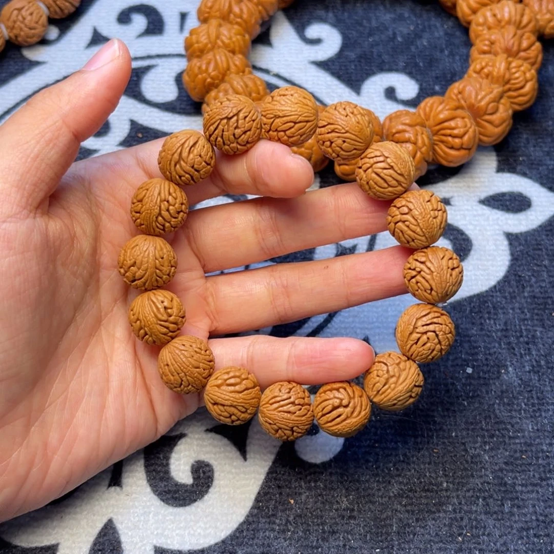 桃核手串龙纹桃核