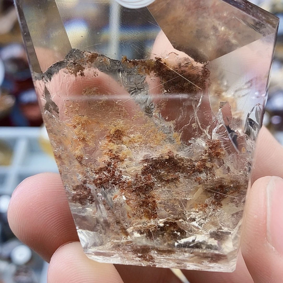 水晶天然水晶透亮光泽未镶嵌边*