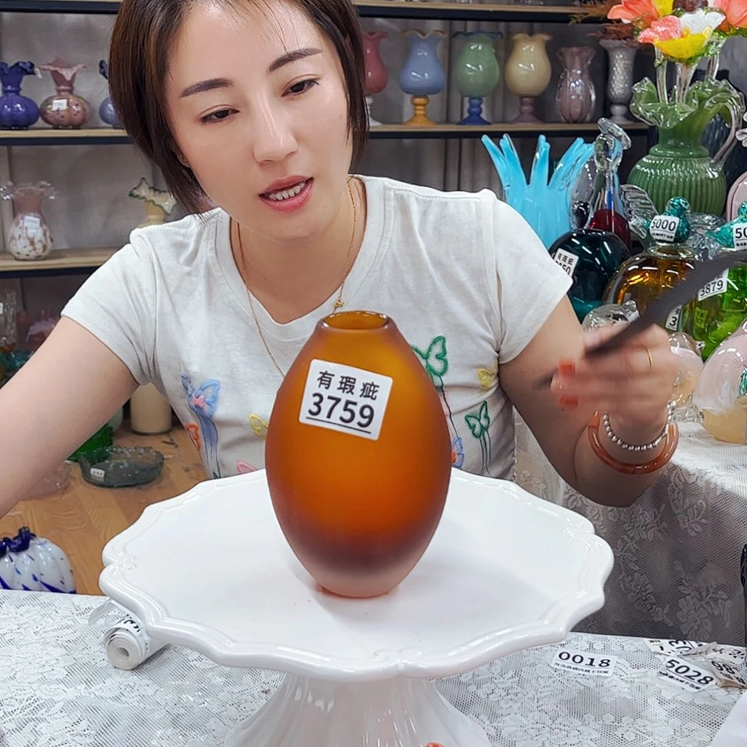 3759微瑕 家悦琉璃摆件福利