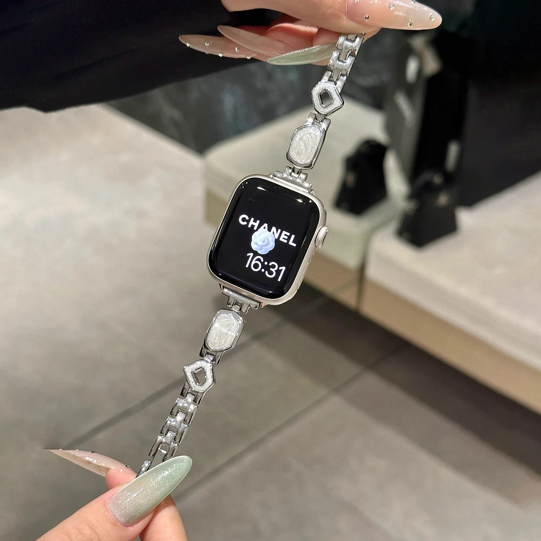 【细闪鎏金】适用华为fit4表带女款watch fit3金属fit2手表链条