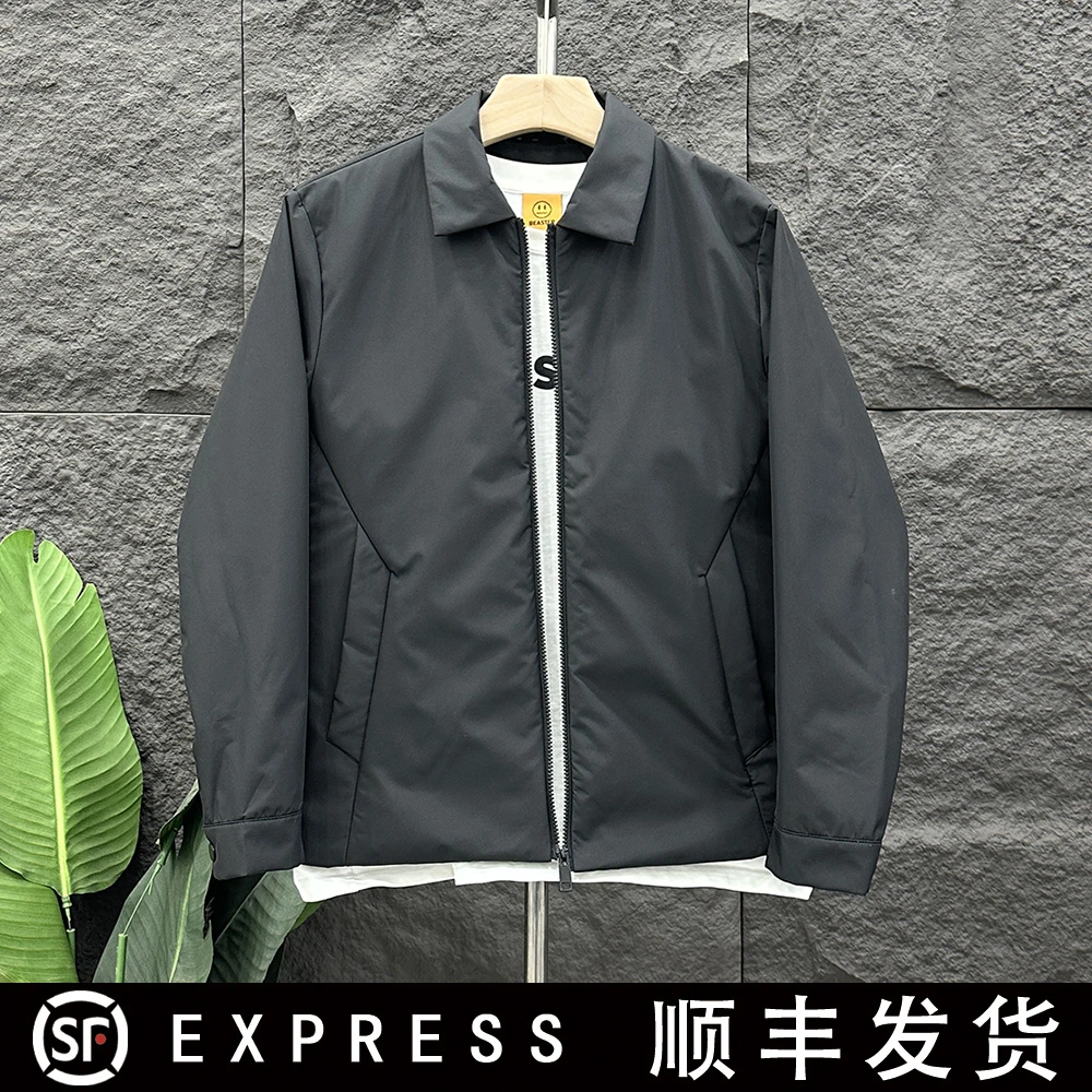 T1526冬季新款欧货潮牌潮流休闲百搭都市时尚轻奢男士翻领棉服