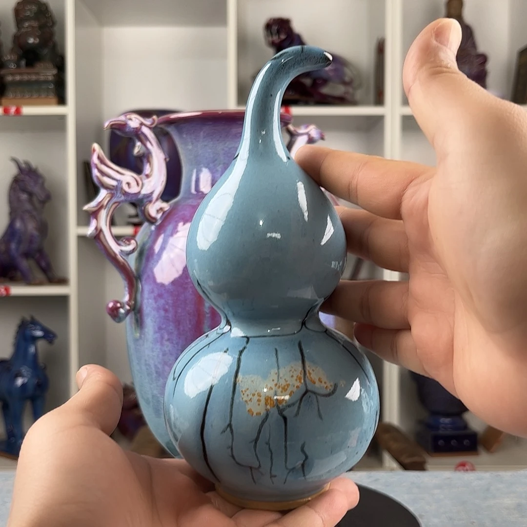 瓷片摆件……福禄……花器