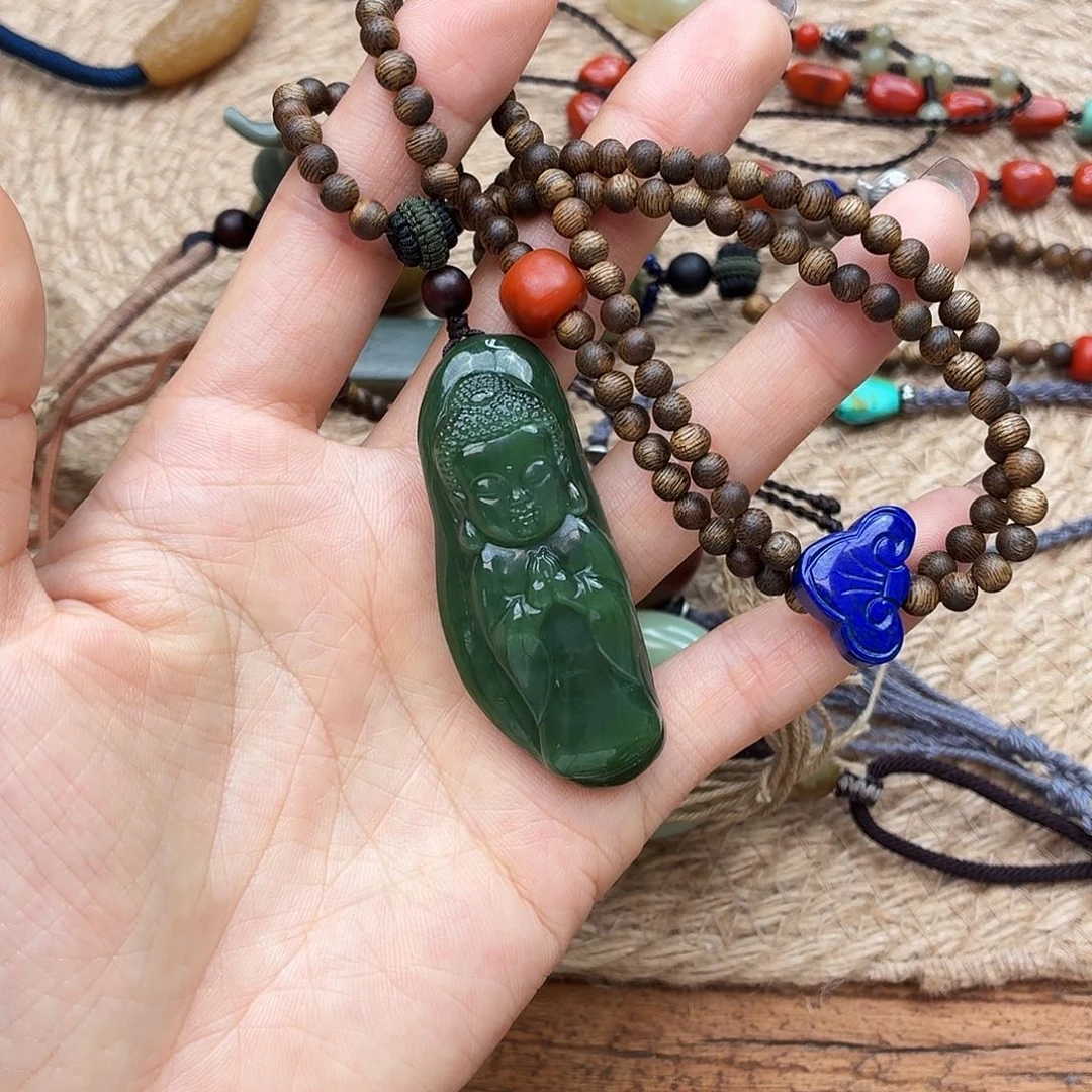 长***姐和田玉（碧玉）未镶嵌颈饰