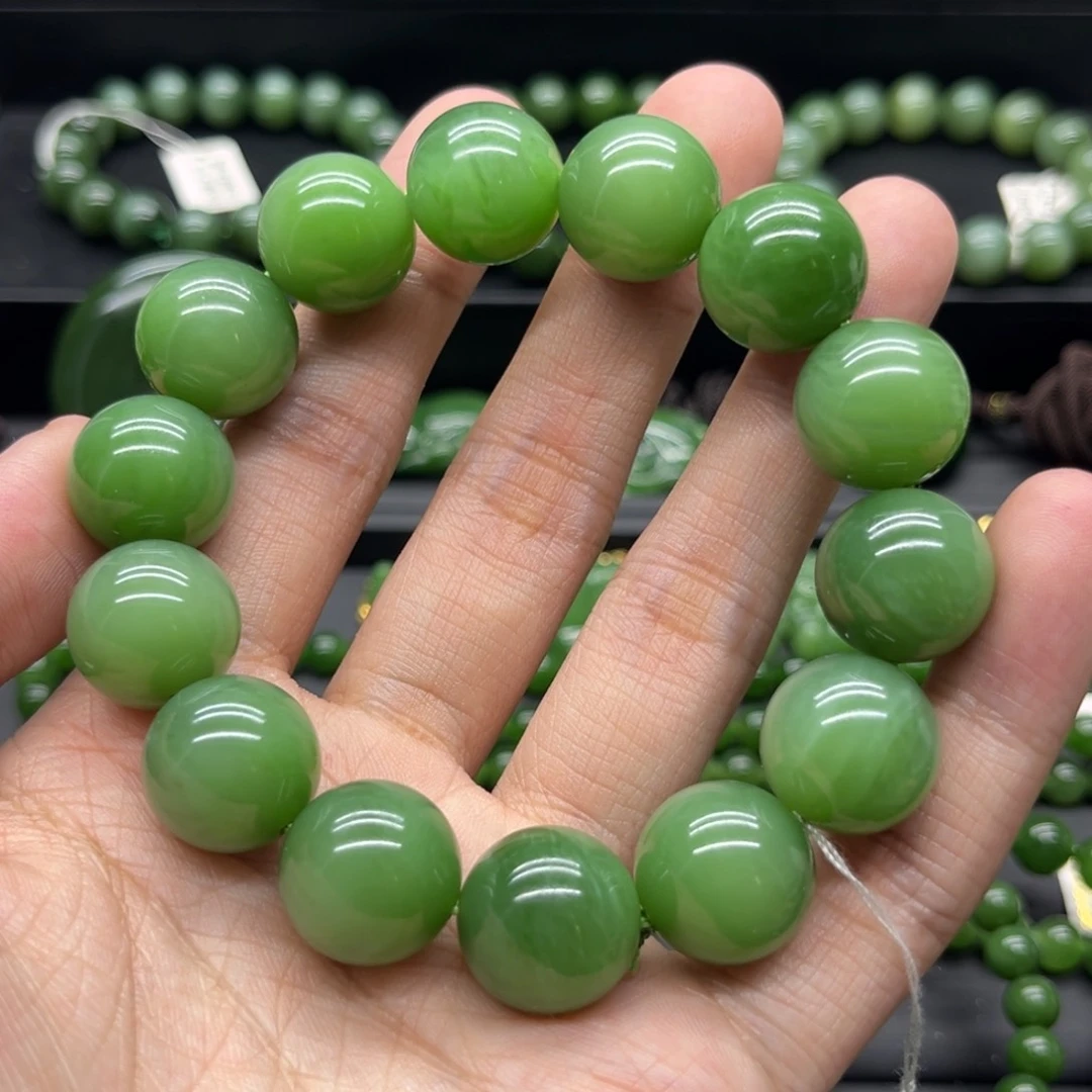 和田玉（碧玉）手链未镶嵌宝**仪