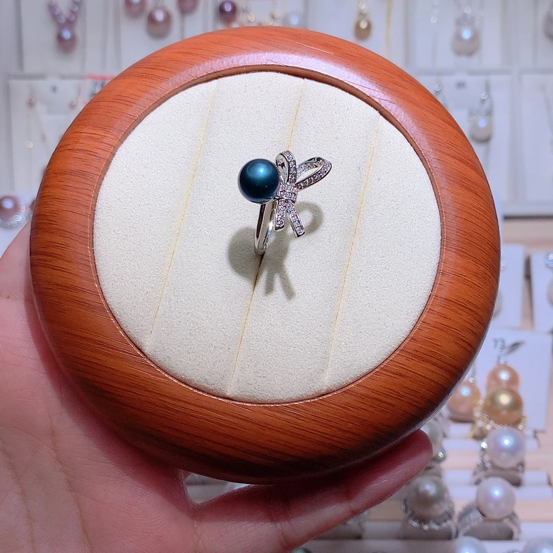 未镶嵌戒指淡水珍珠CC7-8mm