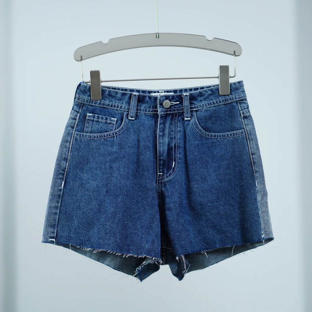 【德M】S405-1 女装夏牛仔短裤深蓝色01928409105903