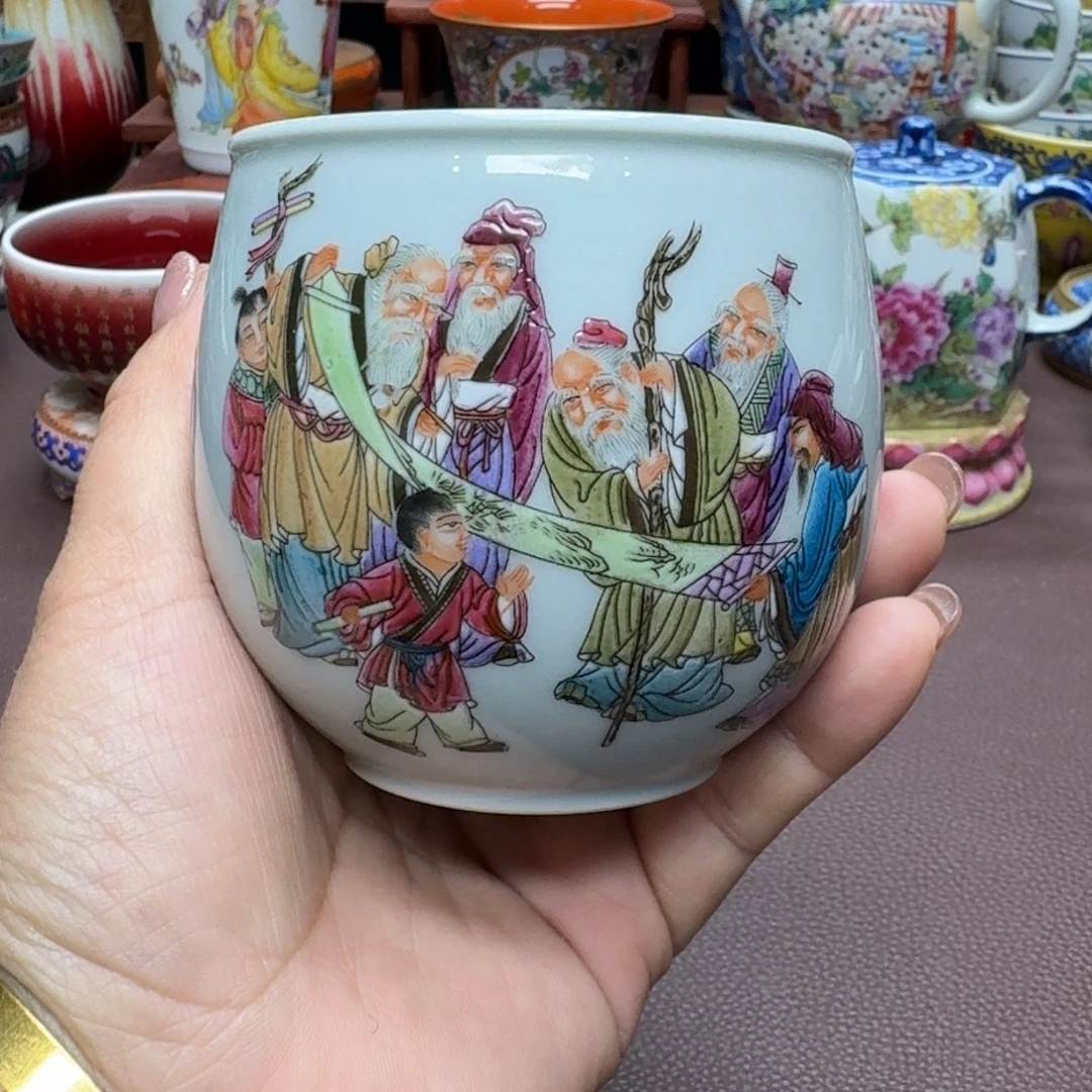 瓷片景德镇仿古手工制作精品展示