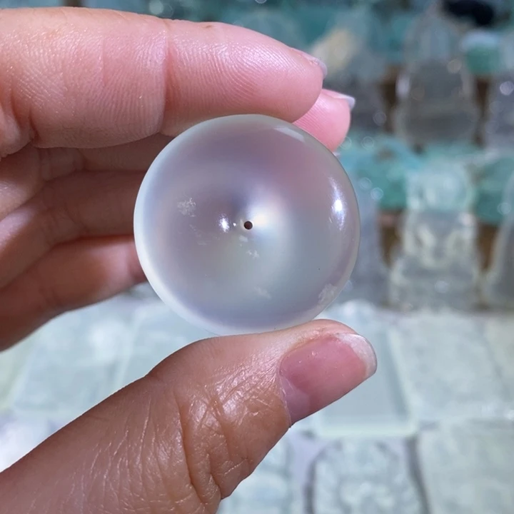 岫玉吊坠未镶嵌青**雪吊坠