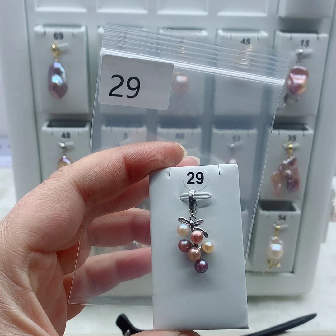 合金吊坠(不含链)淡水珍珠