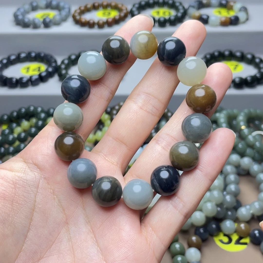 和田玉未镶嵌手链