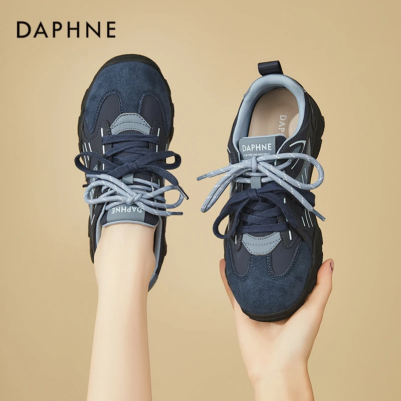 达芙妮加绒德训鞋女2025新款爆款休闲阿甘鞋芭蕾超火巨好看运动鞋