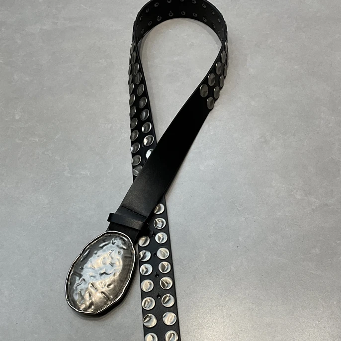 复古小众铆钉百搭女士嘻哈风格腰带