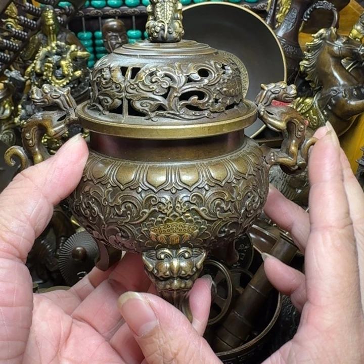 铜器摆件收收藏藏
