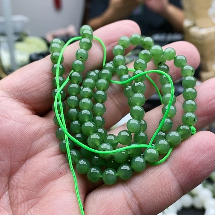 【闪购商品】未镶嵌手串和田玉碧玉108