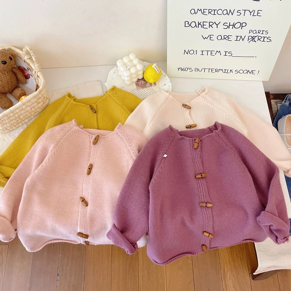 25春~牛角扣毛衣开衫8878（汉服）