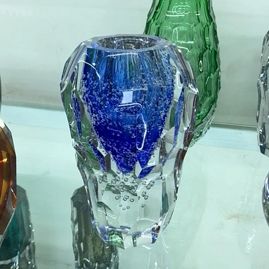 水晶花瓶高22厘米口径5厘米