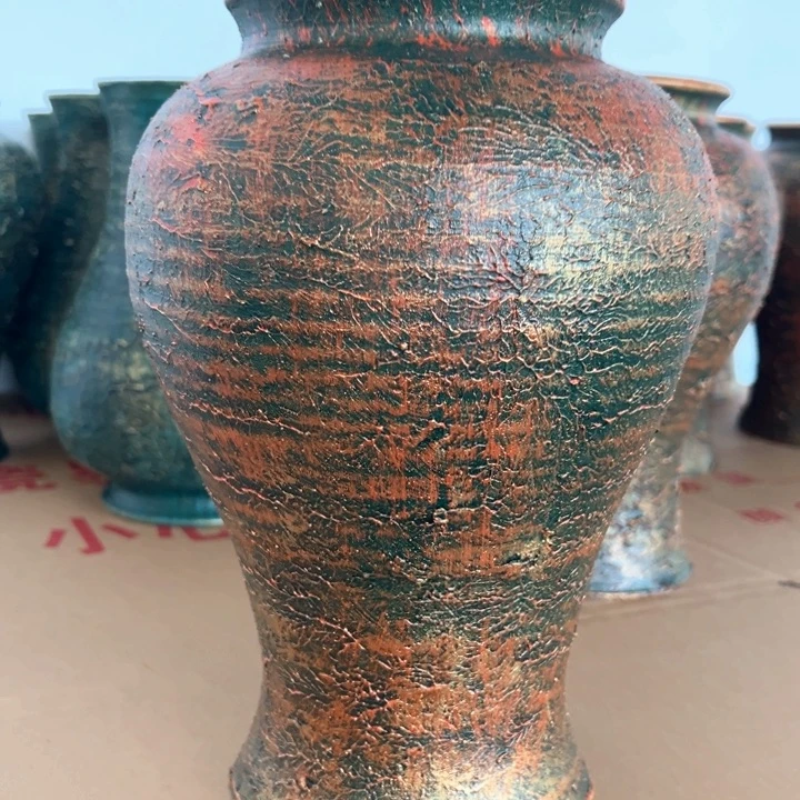 16.9-1微瑕土陶鱼尾红古铜