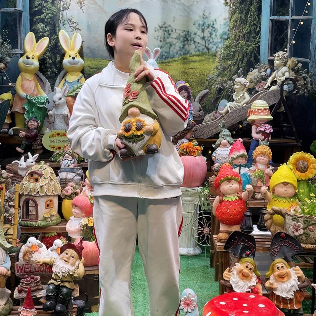 摆件微瑕花园摆件红红火火