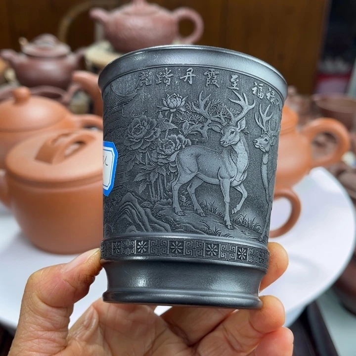 紫砂茶壶紫砂花茶