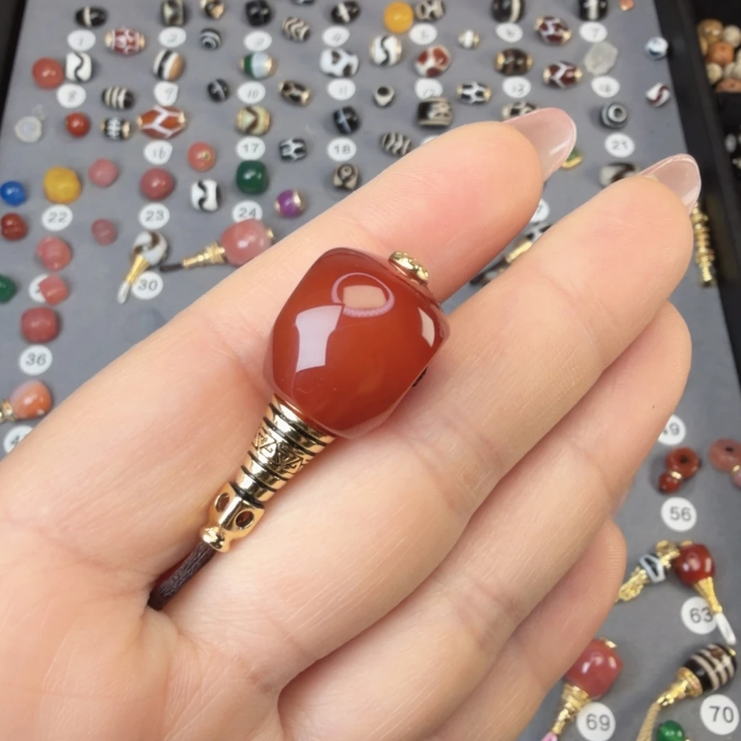 风***笙玛瑙/玉髓未镶嵌饰品