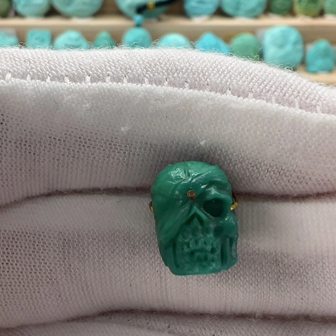 未镶嵌绿松石骷髅10.7mm
