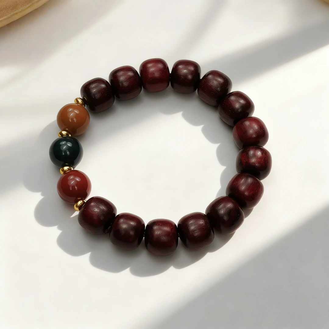 血檀敦煌单圈 精品手串 无礼盒 S 1143