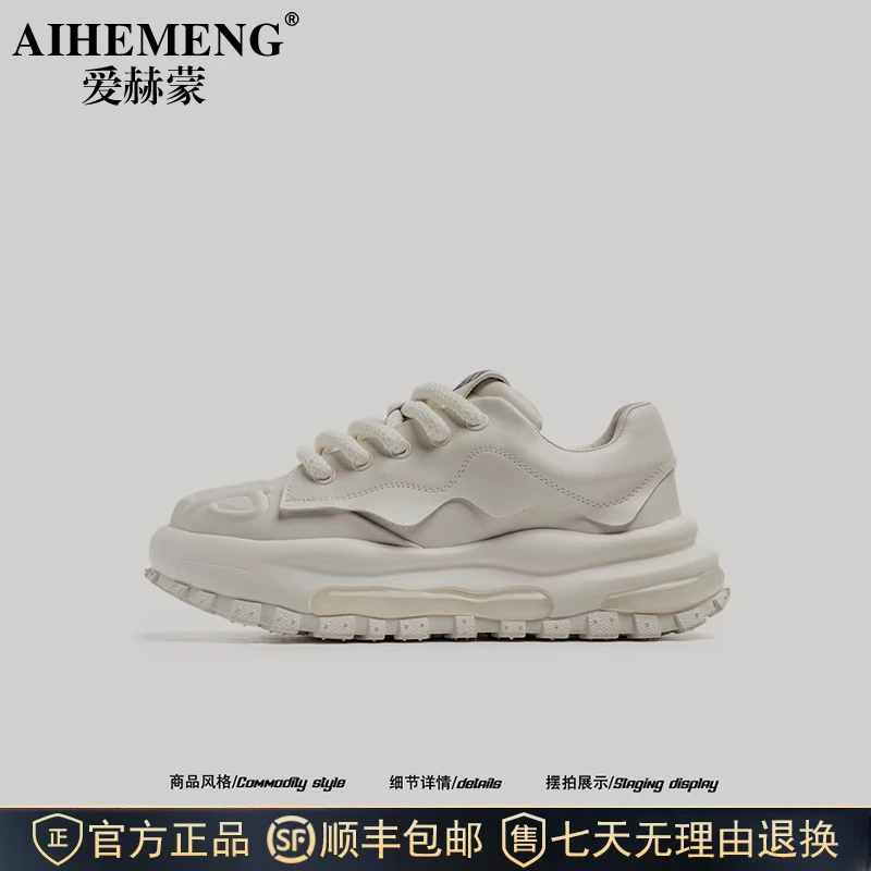 爱赫蒙老爹鞋男休闲运动男鞋2025新款爆款春夏季百搭拼接女士老爹