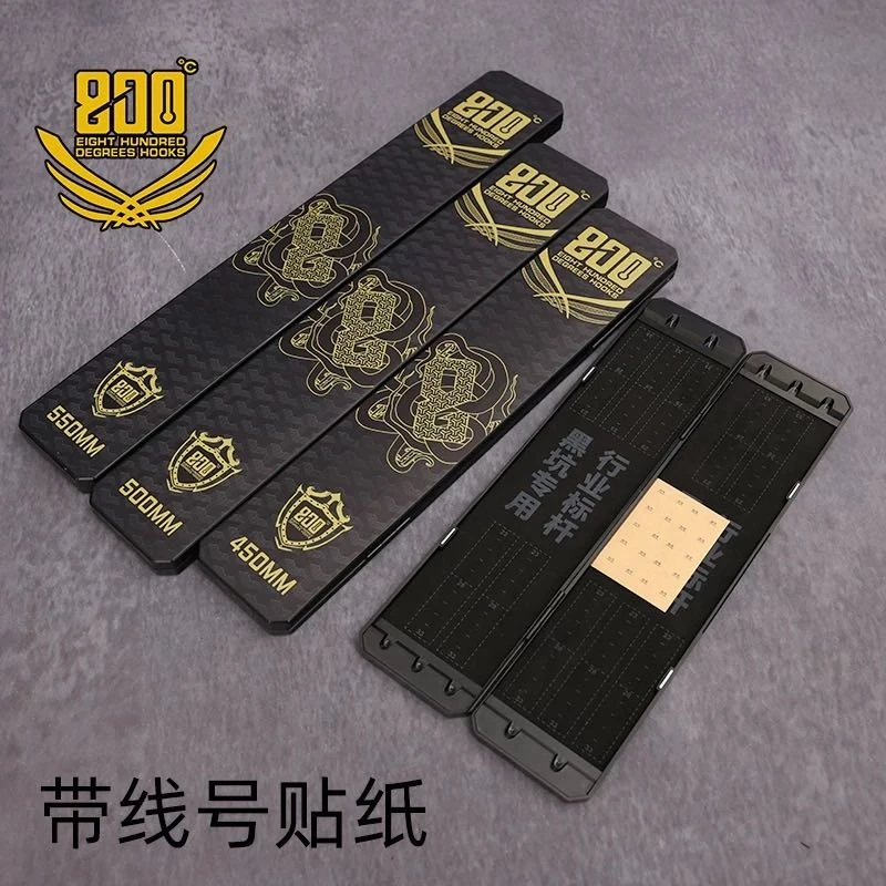 800度黑武士赛纹子线盒双层大容量薄款仕挂盒绒布带刻度钓鱼钩盒