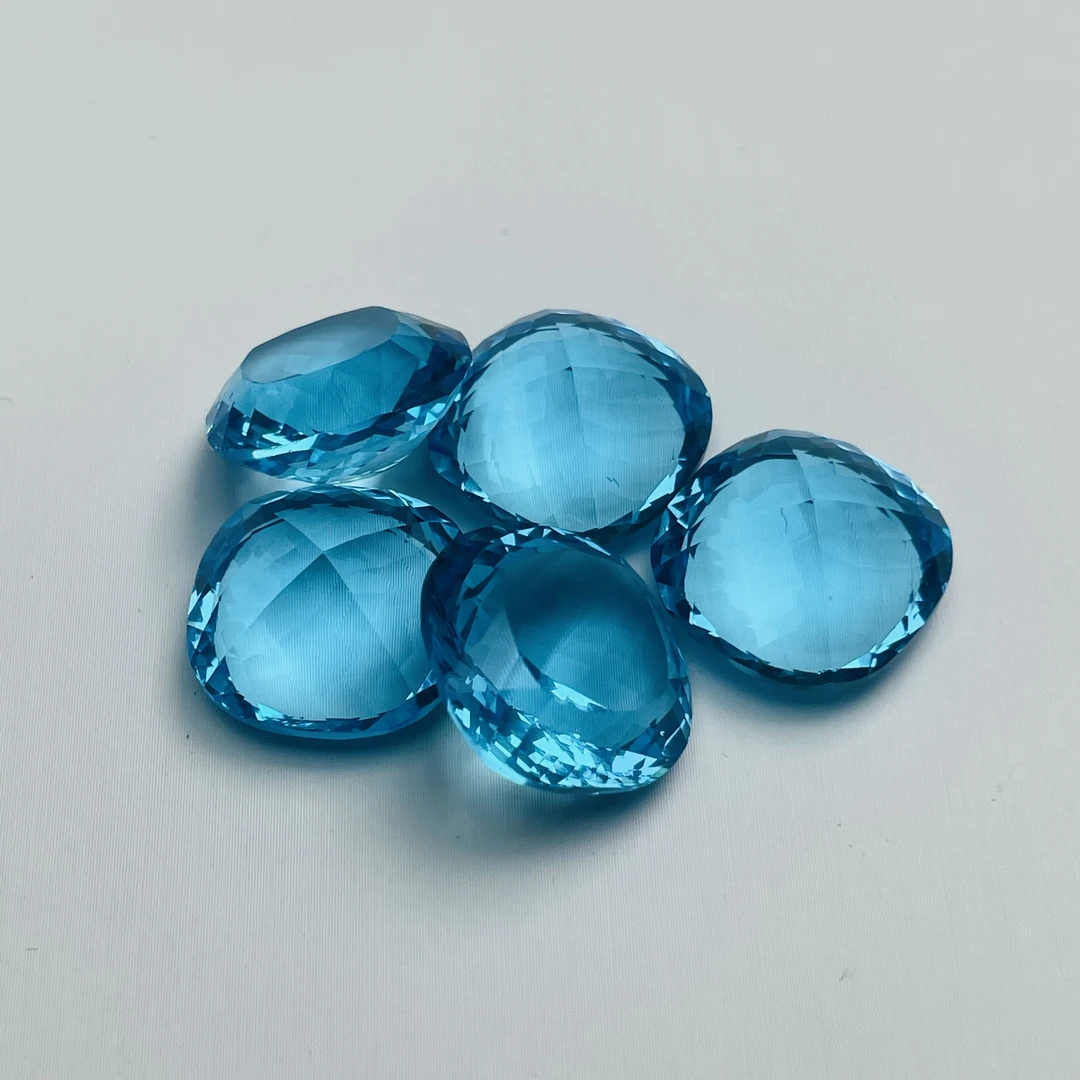 【柒然宝阁】F455-1天蓝正方裸石多样性发一件