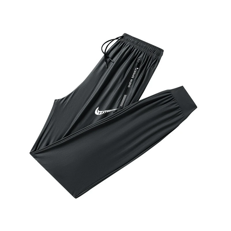 NK男款新款夏季休闲时尚卫裤百搭宽松大码男士冰丝速干束脚运动裤