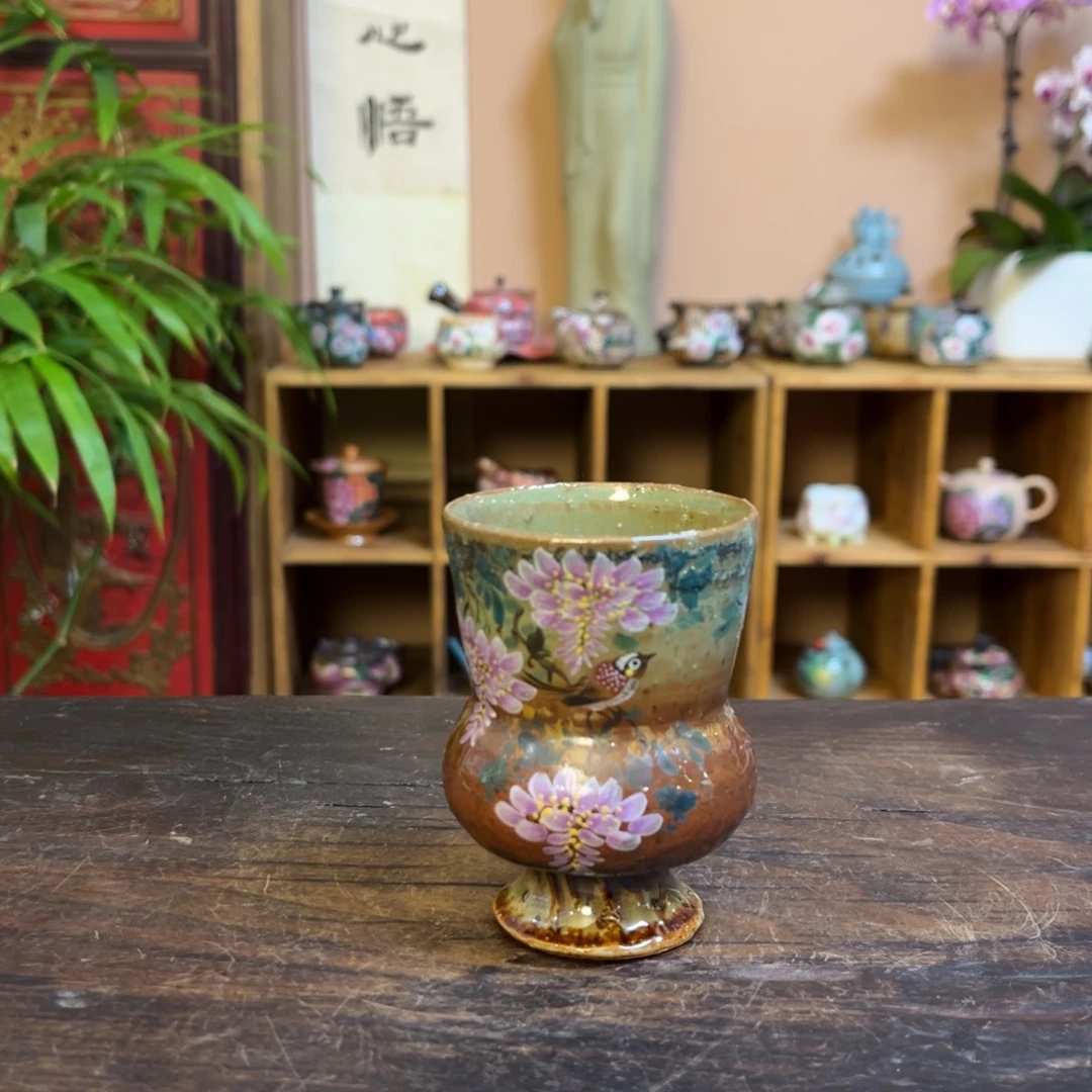 柴烧手工手绘陶瓷