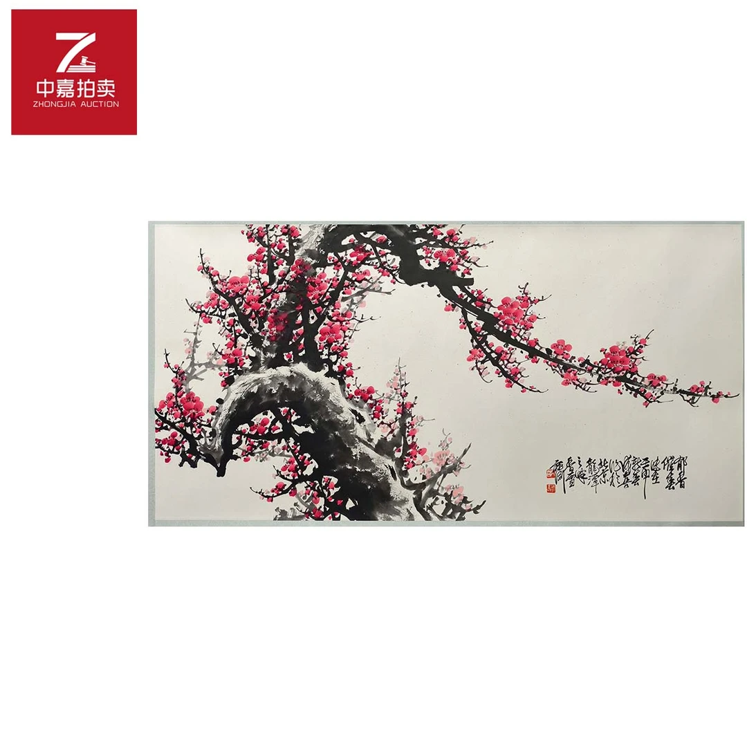 wcx绘画镜片梅花68x136