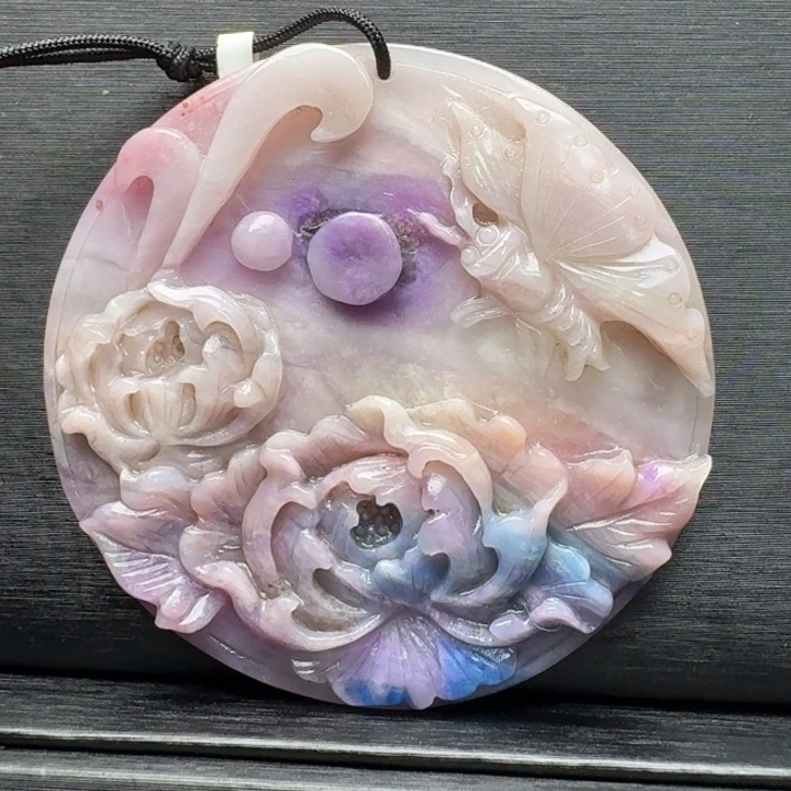 苏纪石（舒俱来）未镶嵌圆牌雕刻