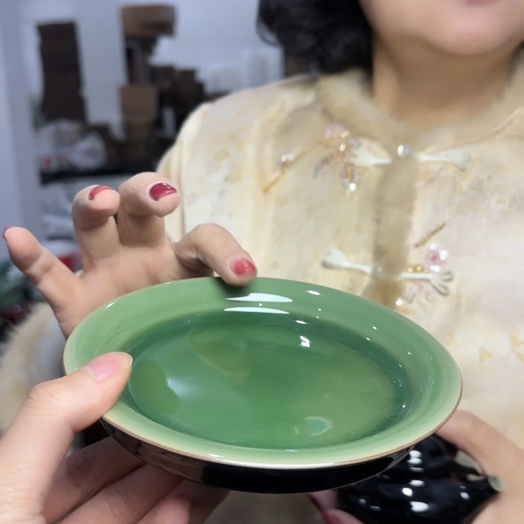 龙泉云间青瓷小米茶器