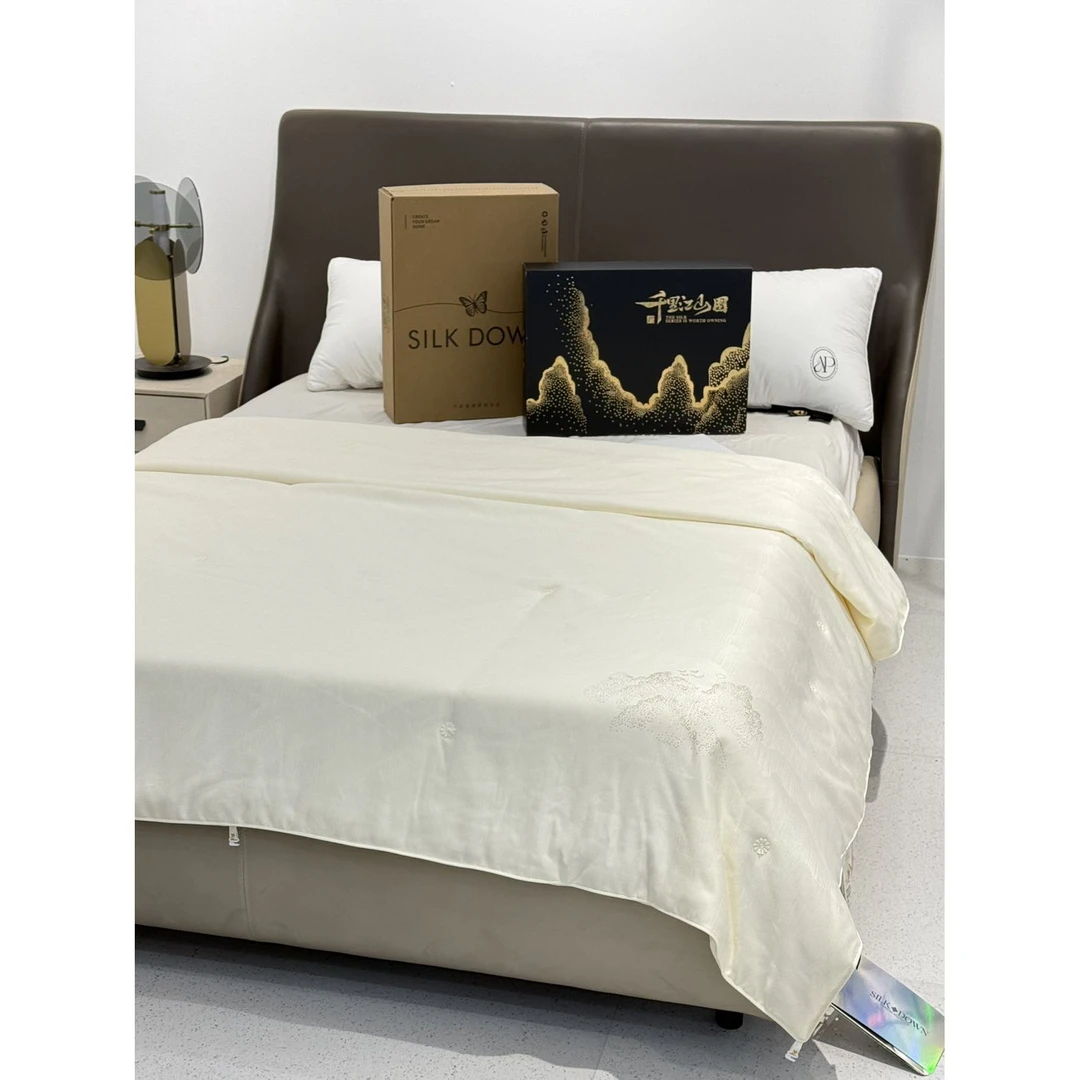 【羽沐轻奢】国货老字号品牌尾单高端纯蚕丝被-锦绣山河/6斤左右-