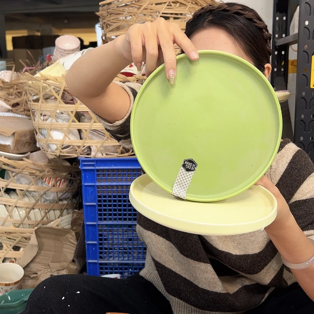 摆件潮州陶瓷餐具微瑕8寸