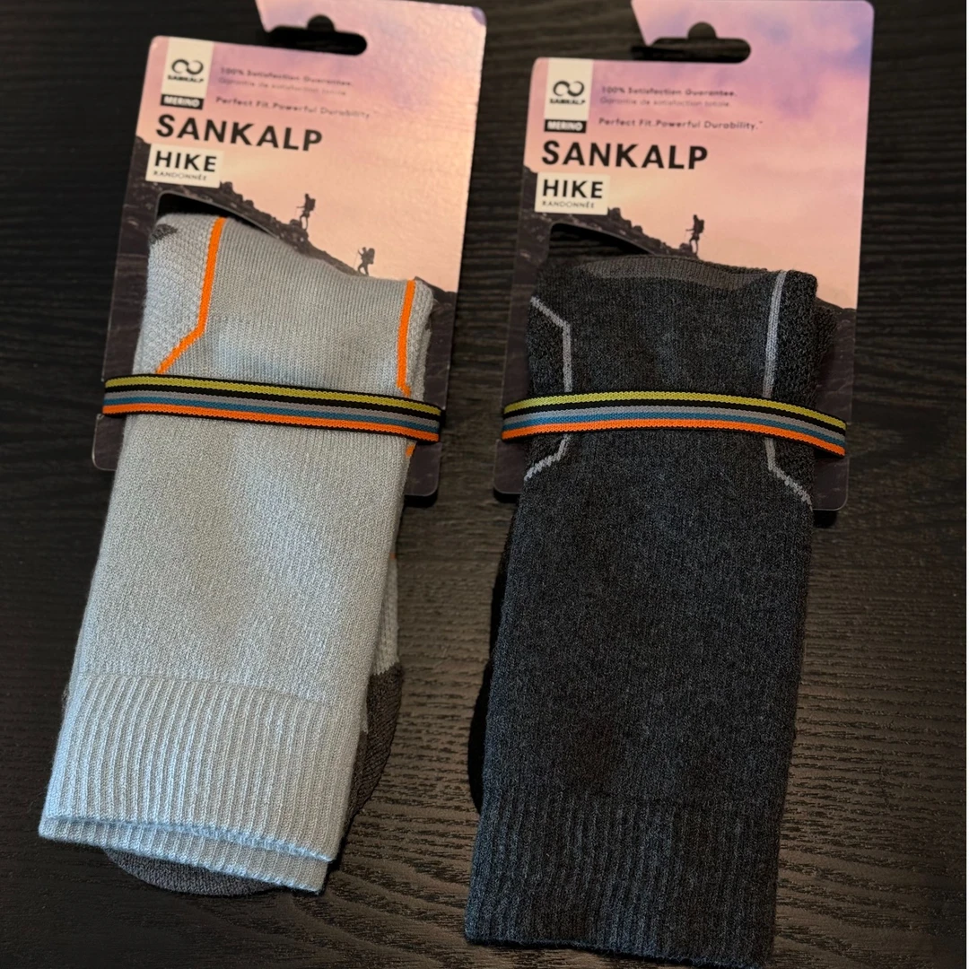 ice同款男款厚羊毛跑步袜户外徒步跑步登山羽毛球袜