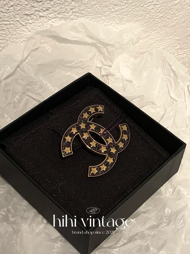 99新 Chanel/香奈儿 Chanel 24C 双C五角星胸针/12295391