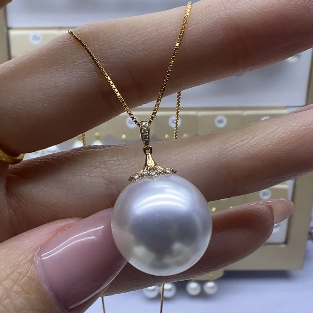 吊坠(赠链)18K金镶嵌淡水珍珠