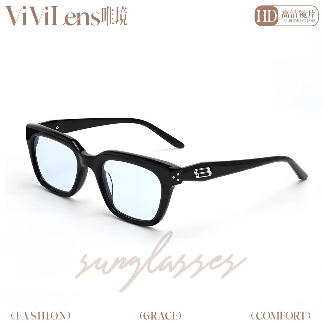 墨镜男款太阳眼镜高清防紫外线开车防晒太阳眼镜户外板材蓝色墨镜